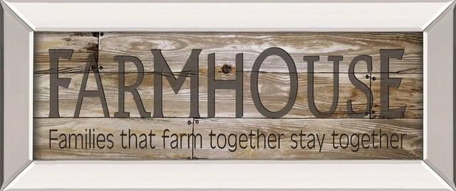 Classy Art Farmhouse by Cindy Jacobs Mirrored Frame Wall Art | Lichti's ...