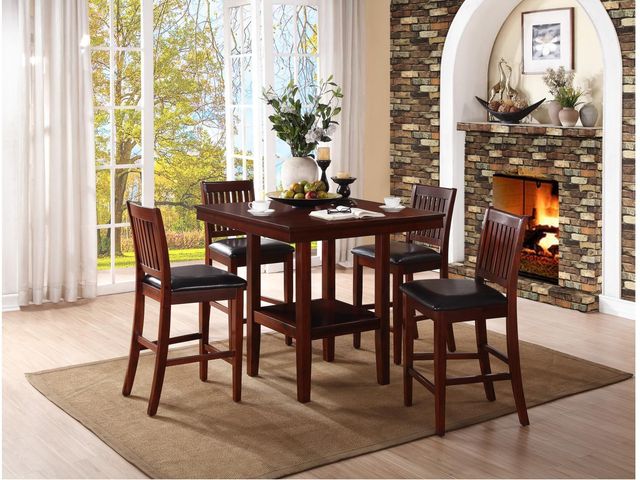 Mazin Furniture Galena 5 Piece Counter Height Table Set-2
