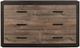 Homelegance® Miter Dark Ebony/Rustic Mahogany Dresser-0