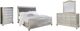 Signature Design by Ashley® Coralayne 4-Piece Silver King Sleigh Bed Set-0
