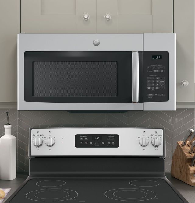 GE® 1.6 Cu. Ft. Stainless Steel Over The Range Microwave-2