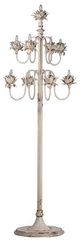 A & B Home Classic Vintage White Floor Lamp-0