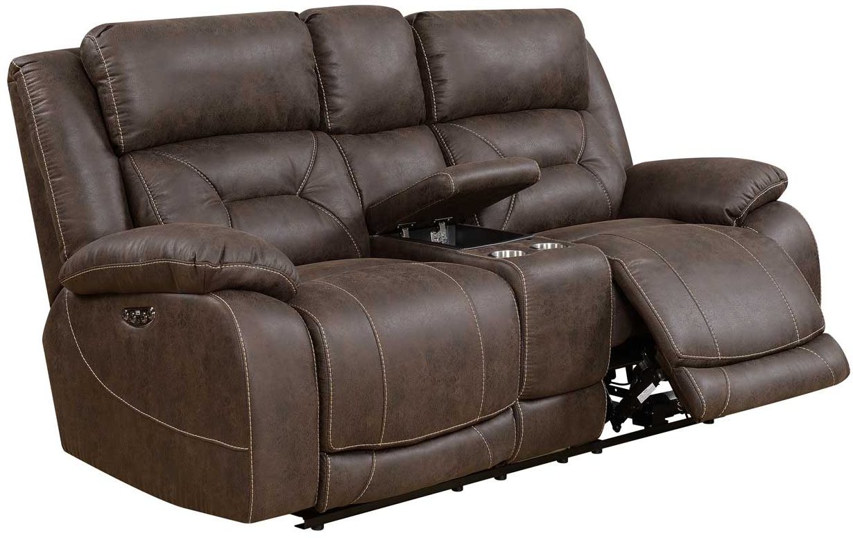 Steve Silver Aria Reclining Console Loveseat - Thumbnail 3