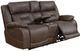 Steve Silver Co. Aria Saddle Brown Dual Power Reclining Loveseat-1