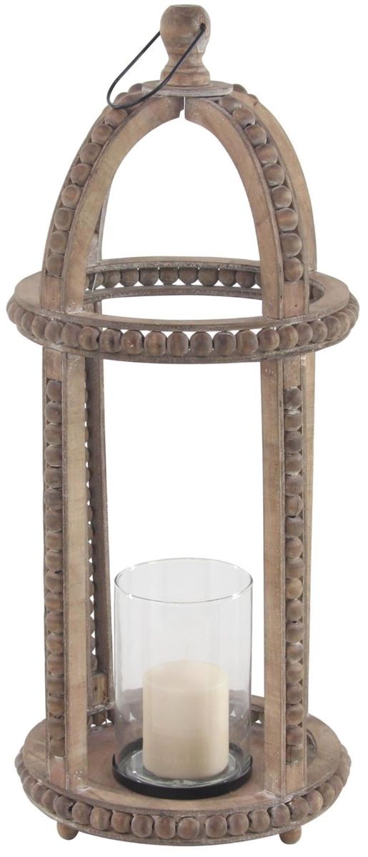 Deco Marche Brown 29” Candle Lantern-0