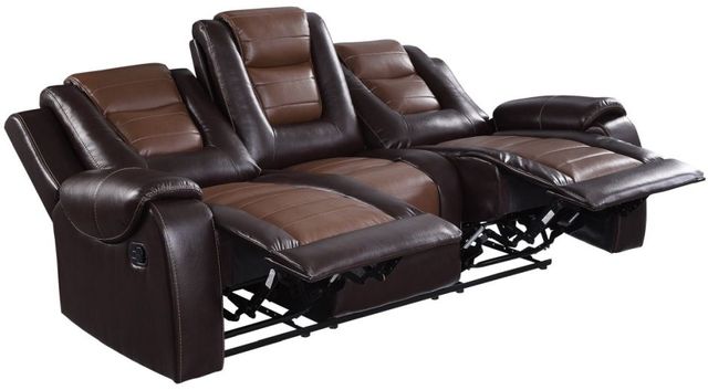 Homelegance® Briscoe Brown Manual Reclining Sofa-3