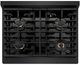 ZLINE Paramount Series Autograph Edition 30" Black Stainless Steel Gas Cooktop with Champagne Bronze Accents-2