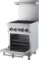 FORNO® 24" Stainless Steel Commercial Freestanding Gas Range -4
