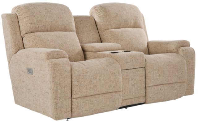 La-Z-Boy® Dorian Hickory Power Reclining Loveseat with Console, Headrest, and Lumbar-0