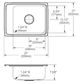 Elkay Lustertone® Classic Lustrous Satin Stainless Steel 22" x 17" x 8" 2-Hole Single Bowl Drop-in Classroom Sink-1