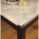 Furniture of America® Gladstone I Dark Walnut Rectangular Dining Table with Ivory Marble Top -1
