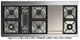 Ilve® Majestic III 60" Antique White Pro Style Dual Fuel Liquid Propane Range with Triple Glass Door and Chrome Trim-2