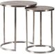 A & B Home 2-Piece Metallic Nesting Tables-2