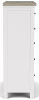 Riverside Furniture Cora Cloud/Fog 5-Drawer Chest-2