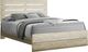 Monarch Specialties Inc. Bleached Oak Queen Panel Bed-0