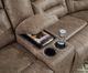 Signature Design by Ashley® Ravenel 3-Piece Fossil Curved Power Reclining Sectional with Console-3