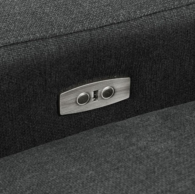 Coaster® Collins 2-Piece Dark Gray Power Reclining Small Spaced Sectional-3