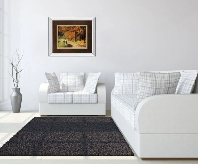 Classy Art Autumns Morning Light by D. Burt Mirror Framed Wall Art-2