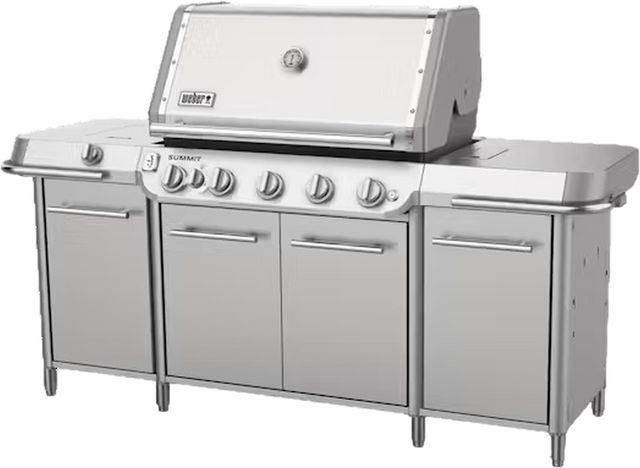 Weber® GC38 S 5-BUrner Stainless Steel Freestanding Natural Gas Grill-7