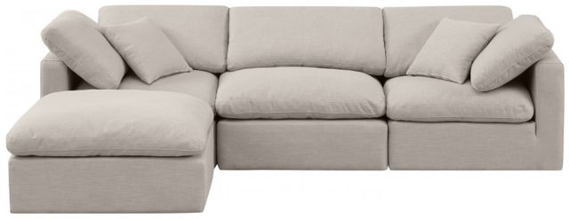 Meridian Furniture Indulge 4-Piece Beige Modular Sectional-1