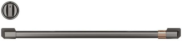 Café™ Brushed Black Front Control Gas Knobs and Handle Kit-0