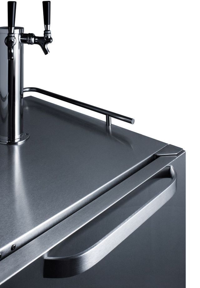 Summit® Stainless Steel Dual Cocktail Dispensing Tap Kit-1