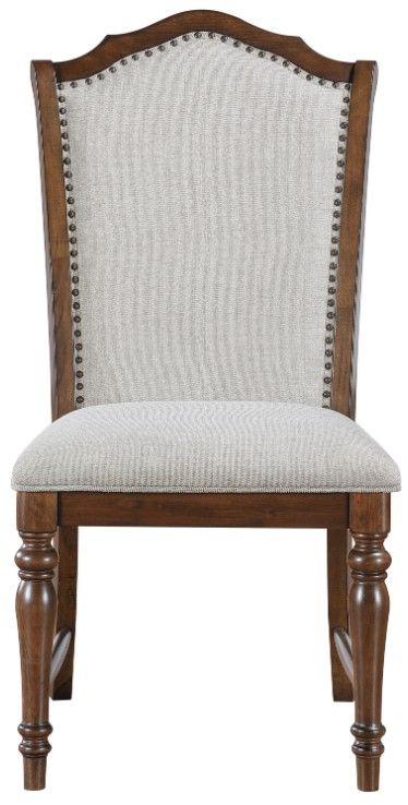 Homelegance® Rexford Cherry/Gray Side Chair-2