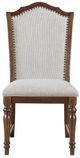 Homelegance® Rexford Cherry/Gray Side Chair-2