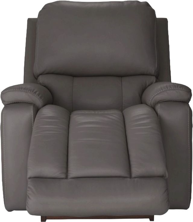 La-Z-Boy® Greyson Blue Grey Leather Manual Rocking Recliner-3