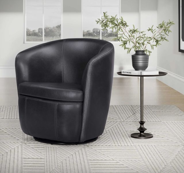 Parker House® Barolo Vintage Onyx Swivel Club Chair-1