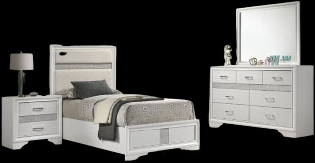 Coaster Miranda 4-Piece White Twin Bedroom Set | Texas Furniture & Appliance | Paris, TX Coaster Miranda 4-Piece White Twin Bedroom Set | Texas Furniture & Appliance | Paris, TX