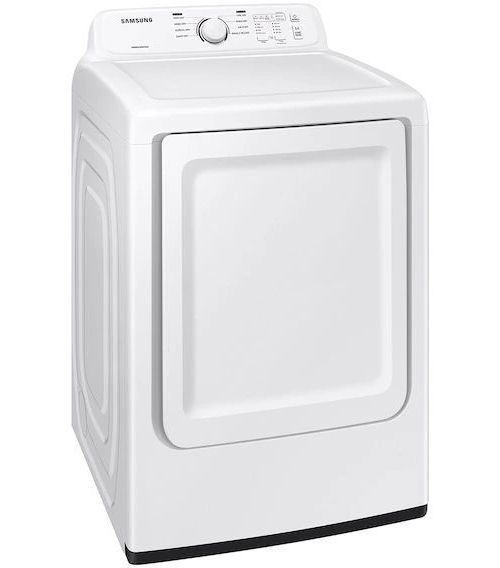 Samsung 7.2 Cu. Ft. White Vented Electric Dryer with Sensor Dry and-1