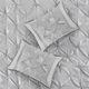 Olliix by Madison Park Laurel 7 Piece Grey King Tufted Comforter Set-3