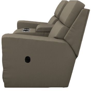 La-Z-Boy® Apollo Fossil Manual Reclining Loveseat with Console-2