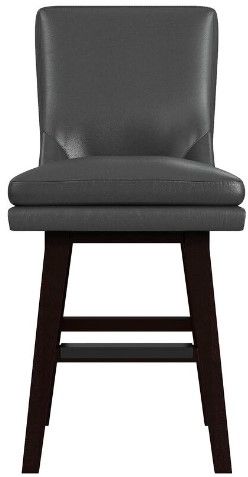 Elements International Villanova Brown Swivel Counter Stool-1
