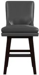 Elements International Villanova Espresso Swivel Counter Stool-3