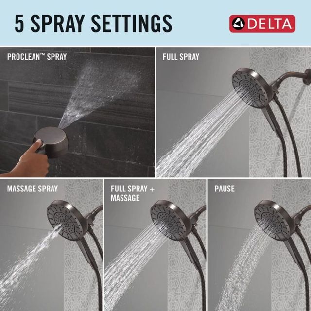 Delta Universal Showering Venetian Bronze 5-Setting In2ition® with ProClean® Spray-3