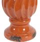 A & B Home Orange Cora Waves Floral Vase-2