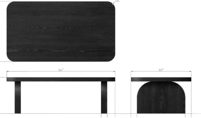Modus Furniture Elora Jet Rectangular Coffee Table-2