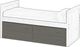 Crate Designs™ Furniture Graphite Finish Underbed Unit-0