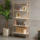 Ollix by Madison Park Parker Off-White and Natural Shelf or Bookshelf-4
