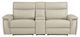 Homelegance® Maroni Taupe Double Power Reclining Loveseat with Center Console and Power Headrests-1