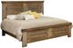 International Furniture Direct Montana Brown Eastern King Panel Bed-0
