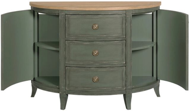 American Drew® Chastain Woodfield Brown/Green Demilune Chest-2