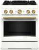KitchenAid® 30” Porcelain Pro-Style Dual Fuel Gas Range with No Preheat Air Fry Mode-0