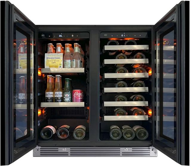 XO 30" 6.6 Cu. Ft. Fingerprint Resistant Stainless Steel Wine Cooler-1