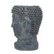 A & B Home Gray Buddha Head Planter-2