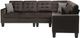 Homelegance® Lantana Chocolate Reversible Sectional-2
