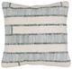 Dovetail Furniture Ashma Ivory/Seafoam Green 20"x20" Fabric Outdoor Throw Pillow-0