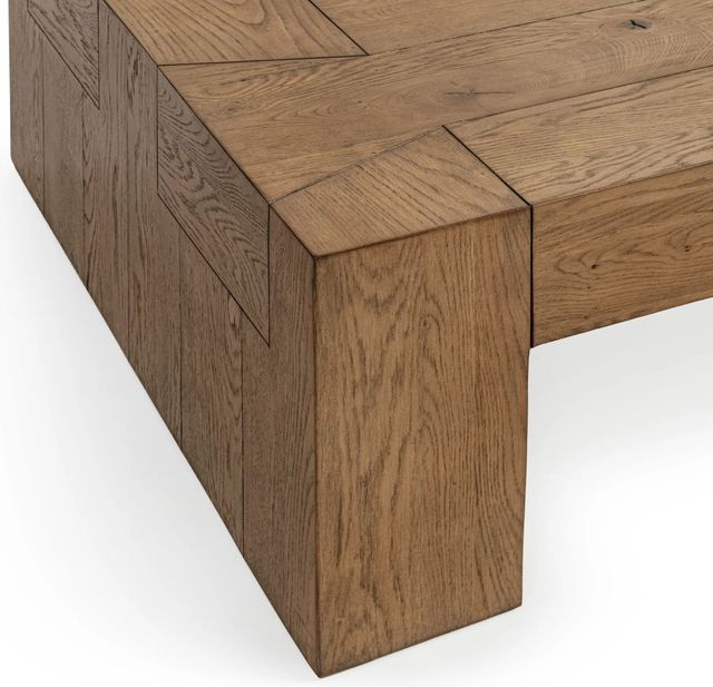 Classic Home Bristol Cafe Brown 70" Coffee Table-4